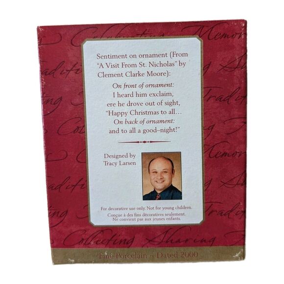 Hallmark Vintage Keepsake A Visit From St. Nicholas Collector's Plate 2000 NEW - Picture 2 of 5